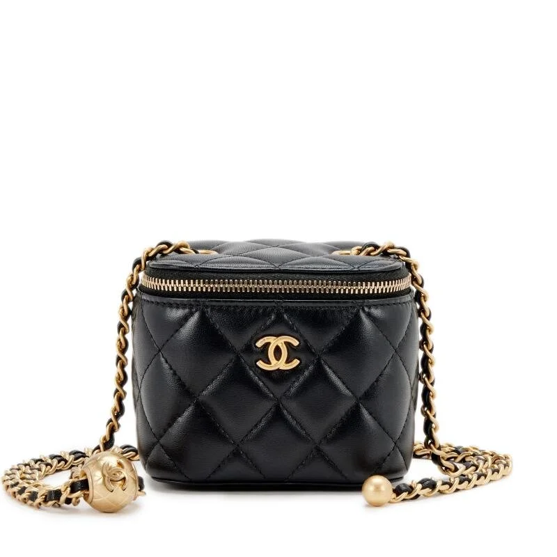 Chanel Pearl Crush Mini Box Bag in Black — UFO No More